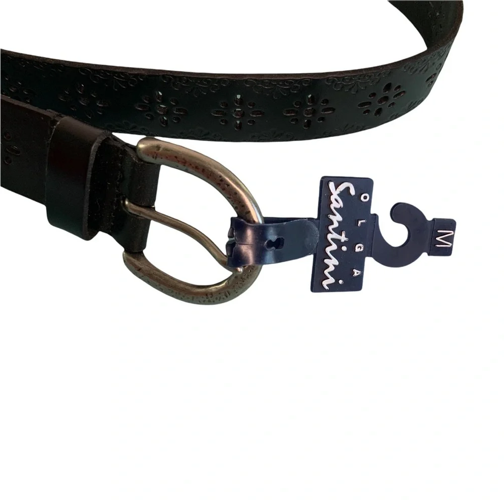 Olga Sabrina  Belt M NWT Black with Cut out Design sku8